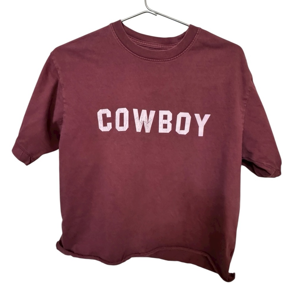 BDG Urban Outfitters Maroon Burgundy “Cowboy” Women’s S Oversized Tee